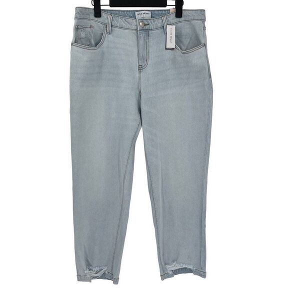 Lane Bryant Authentic Straight Ankle Mid Rise Jean Flex Magic Waistband Women 14 - Picture 1 of 8